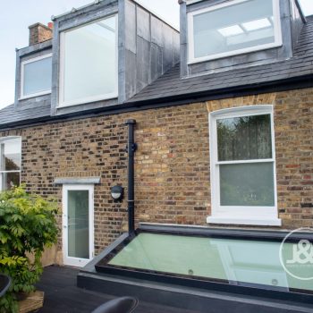 Exterior windows on Highgate house