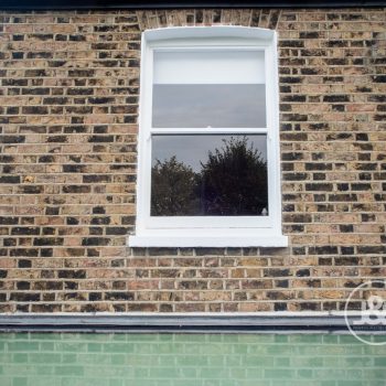Exterior windows – white, stylish windows