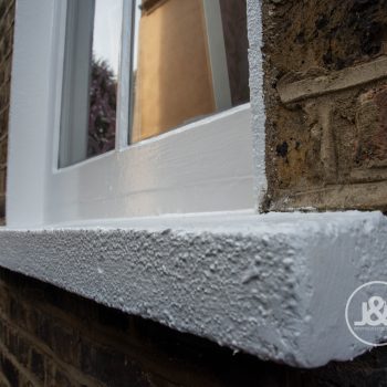 Close-up detail of Highgate exterior property