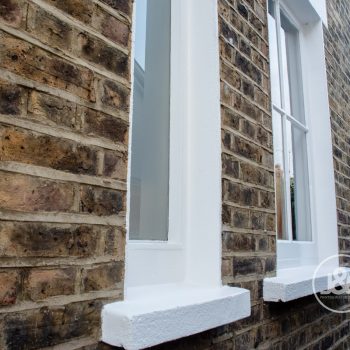 Exterior window details of Highgate property
