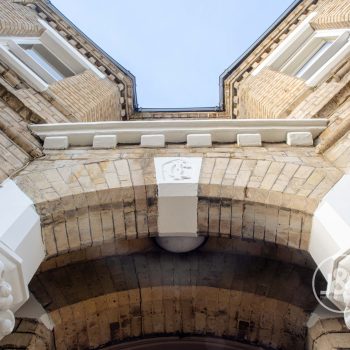 Highgate’s elegant archway leading to entrance