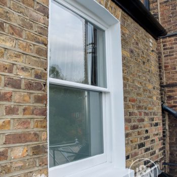 Highgate House – Exterior white windows