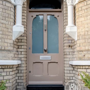 Beige exterior door – Highgate entrance