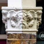 Fine details of exterior touches of Homerton