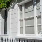 Bright exterior detailing of Islington house