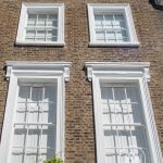Tall, modern windows of Islington house